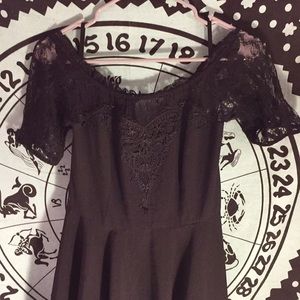 Hot Topic Black Lace Dress